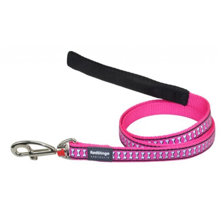 Koiran talutin Reflective, Hot Pink