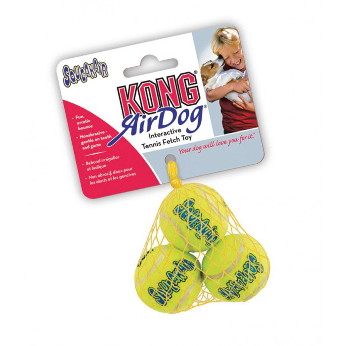 KONG Airdog Squeaker tennispallo, Extra Small