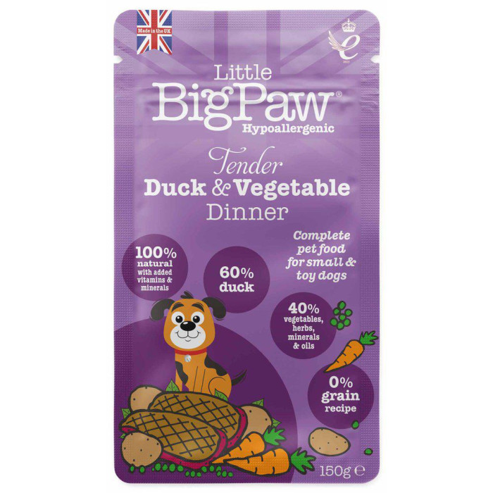 LBP Traditional Duck & Vegetable dinner for dogs 150g