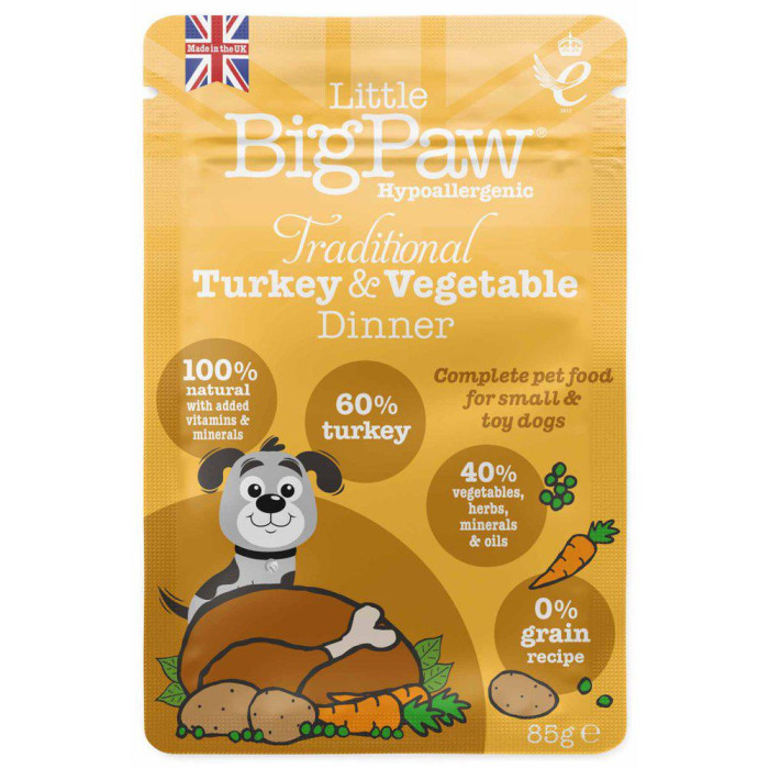 LBP Traditional Turkey & Vegetable dinner for dogs 85g