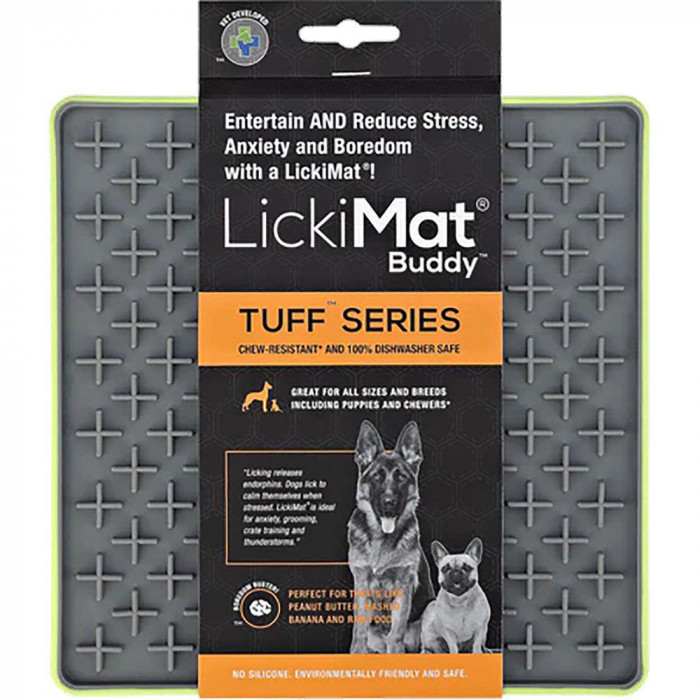 Lickimat BuddyTuff Playdate aktivointimatto vihreä 20x20cm