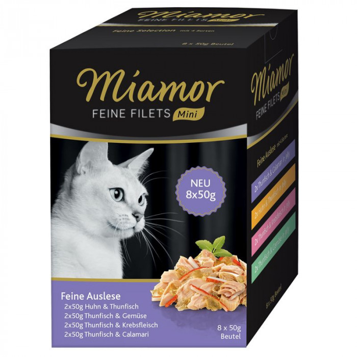 Miamor Fine Filets Mini 50g Selection Tonnikala 8kpl (400g)