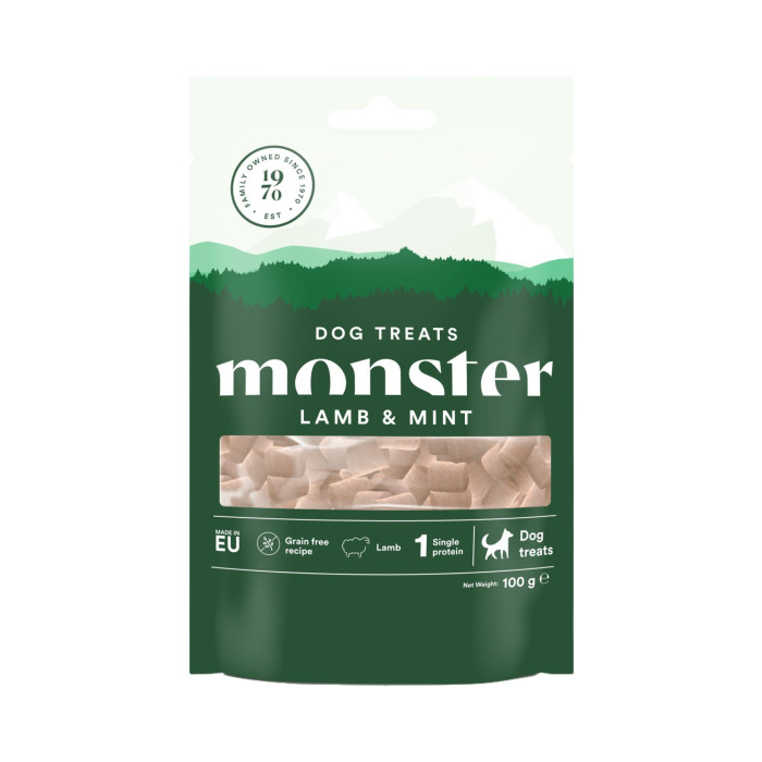 Monster Dog Treats Lamb & Mint 100g
