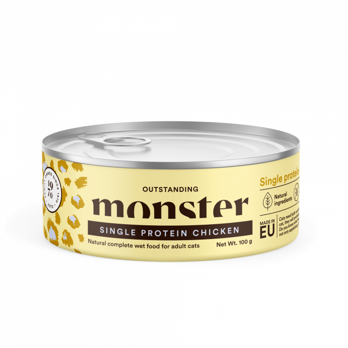 Monster Single Protein with Chicken 100g kissan purkkiruoka