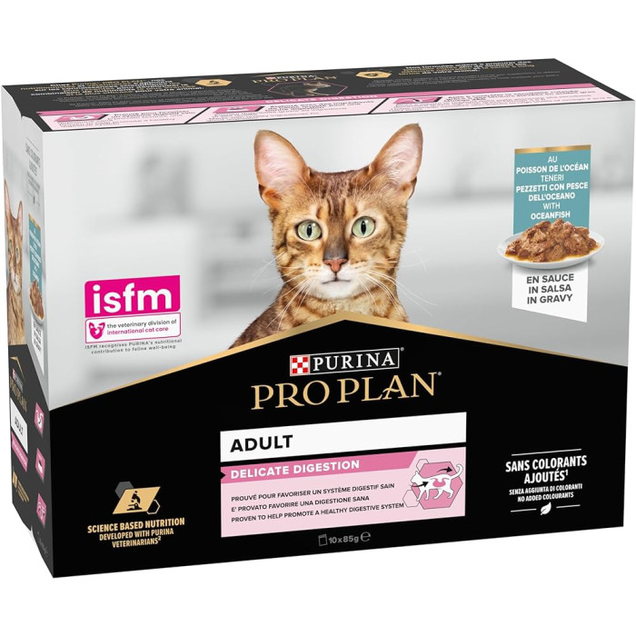 Purina Pro Plan säilyke Delicate Cat merikalaa 10x85g (850G)
