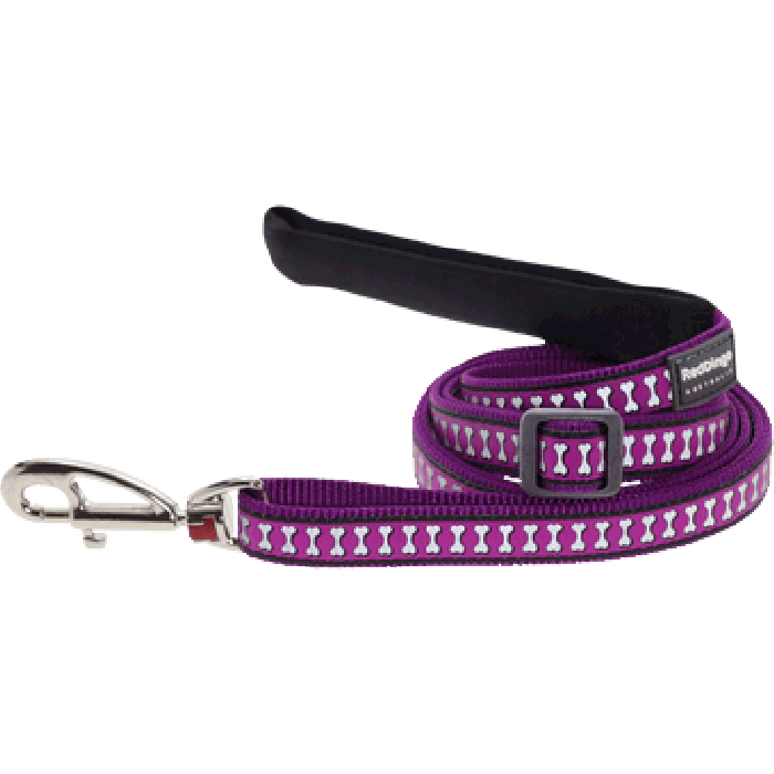 Koiran talutin Reflective, purple