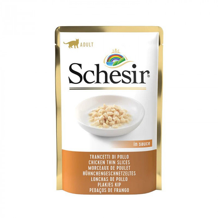 Schesir Gravy Pouch 6 * 85g kanasuikaleet kastikkeessa