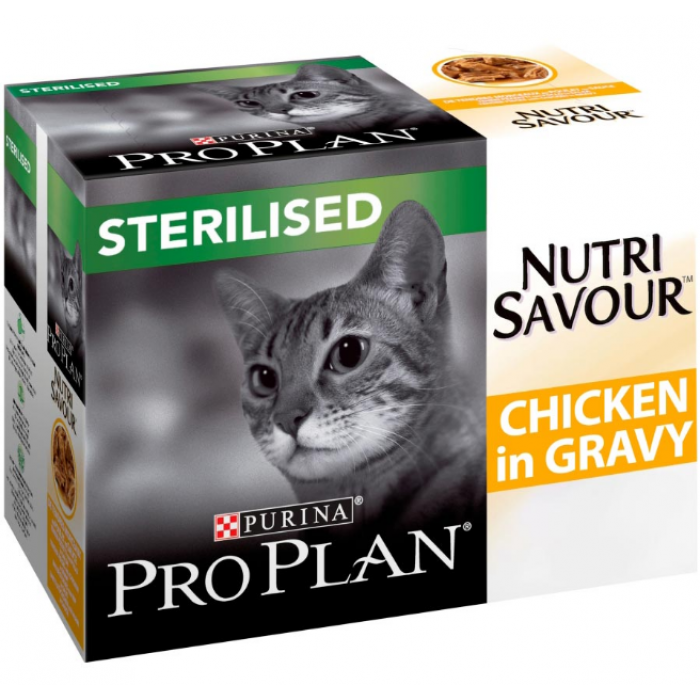 Purina Pro Plan säilyke Sterilised Cat kanaa 10x85g (850G)