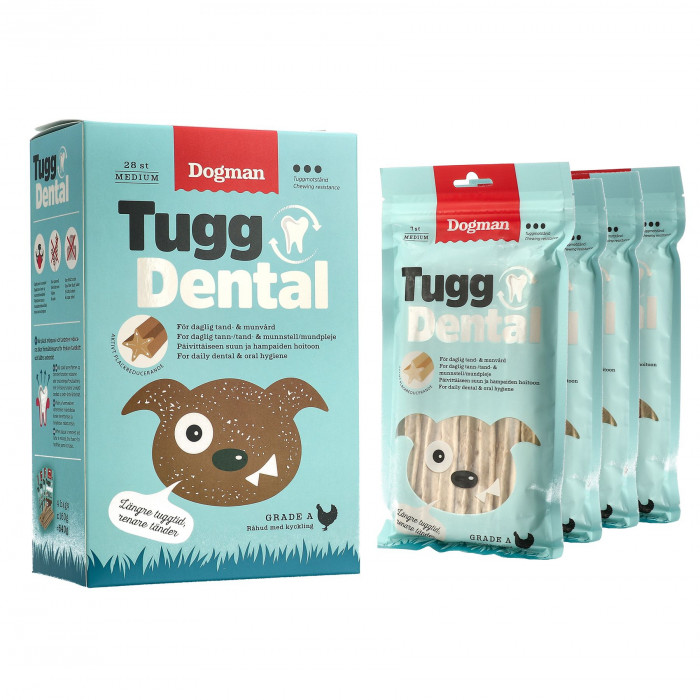 Tugg Dental Kana Medium 28 tikkua 640g