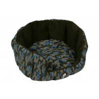 Camouflage ova bed - sininen