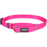 Koiran puolikiristävä panta - Martingale, hot pink