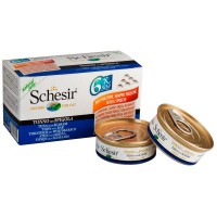Schesir Natural Jelly, Tonnikala ja meribassi 6 x 50g