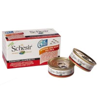 Schesir Natural Jelly, Tonnikala & katkarapu 6 x 50g
