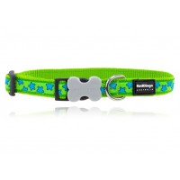 Koiran panta Design - Stars Turquoise on Lime Green