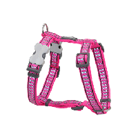 Koiran valjas Reflective, Hot Pink