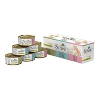 Schesir Mix Natural wit Rice -purkkilajitelma 6x70g (pastelli)